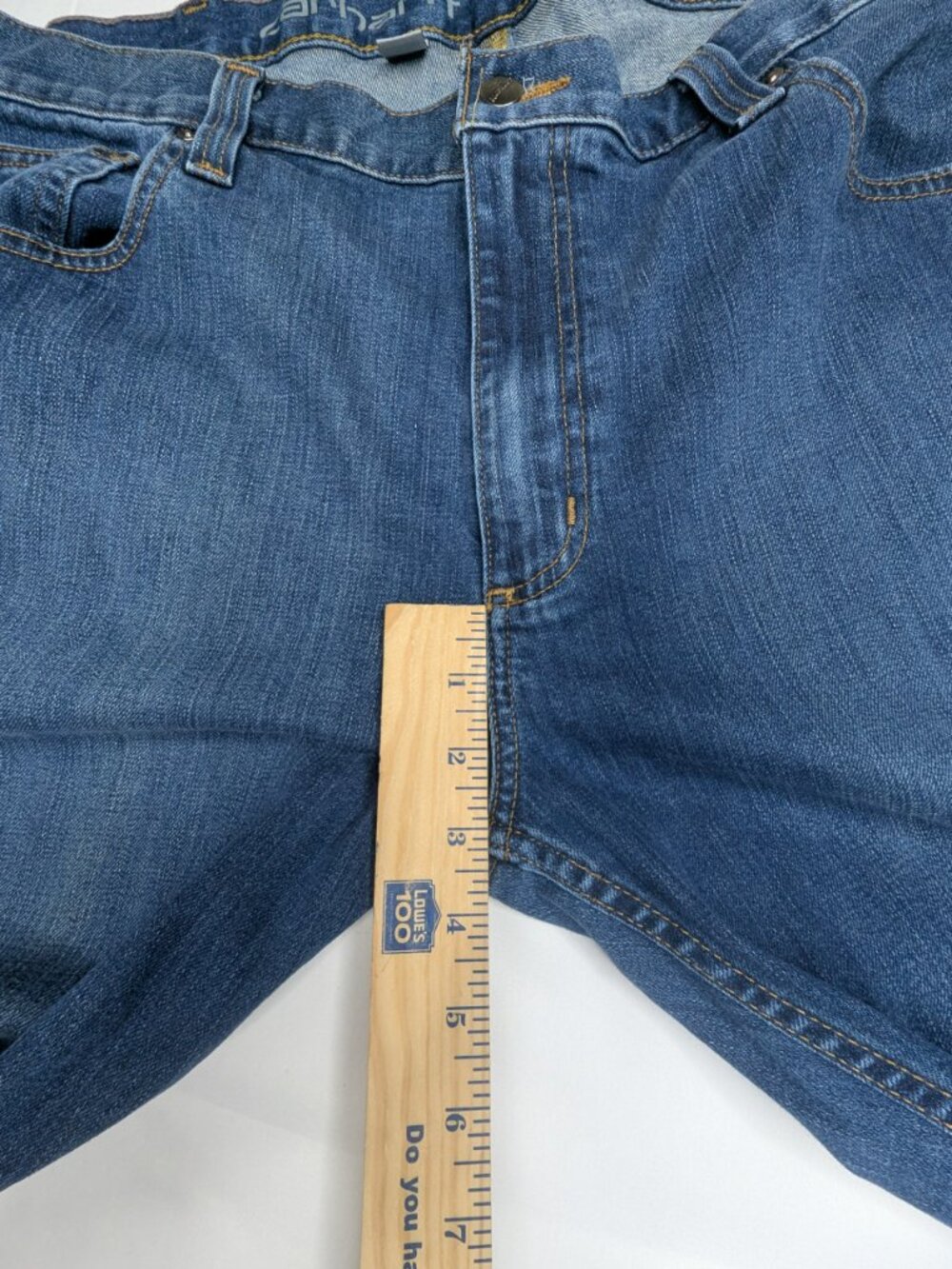 Carhartt Men's Relaxed Straight Rugged Flex Work Jeans 40x30 Blue - Picture 5 of 12